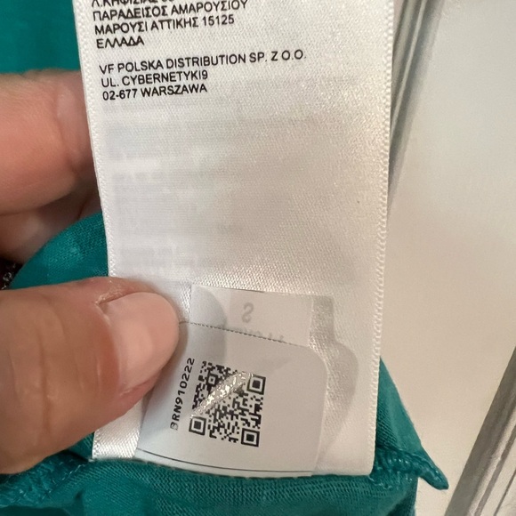 THE NORTH FACE Mens Standard Short Sleeve Pocket T-Shirt teal green size S EUC - Picture 10 of 11